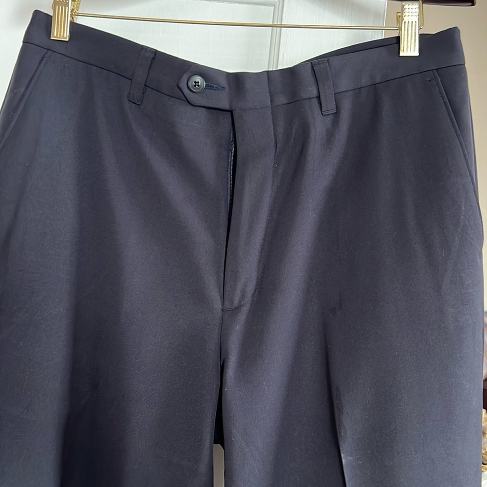 Men’s Claiborne navy flat front pants